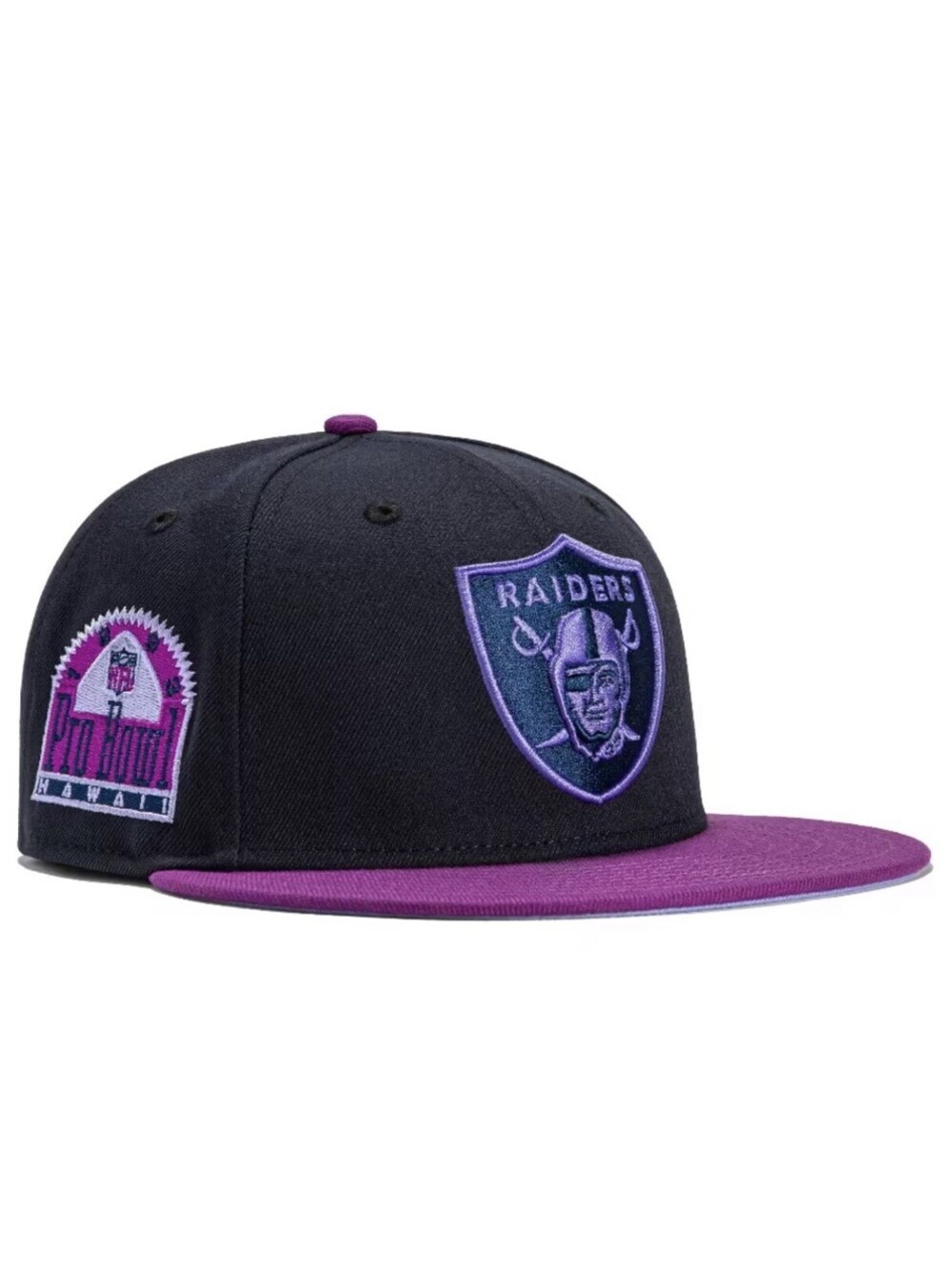 New Era NFL Las Vegas Raiders Grape Jelly Probowl 59FIFTY Fitted Hat 7 1/8
